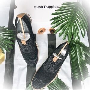 HUSH PUPPIES EXPERT WINGTIP OXFORD MENS BL…